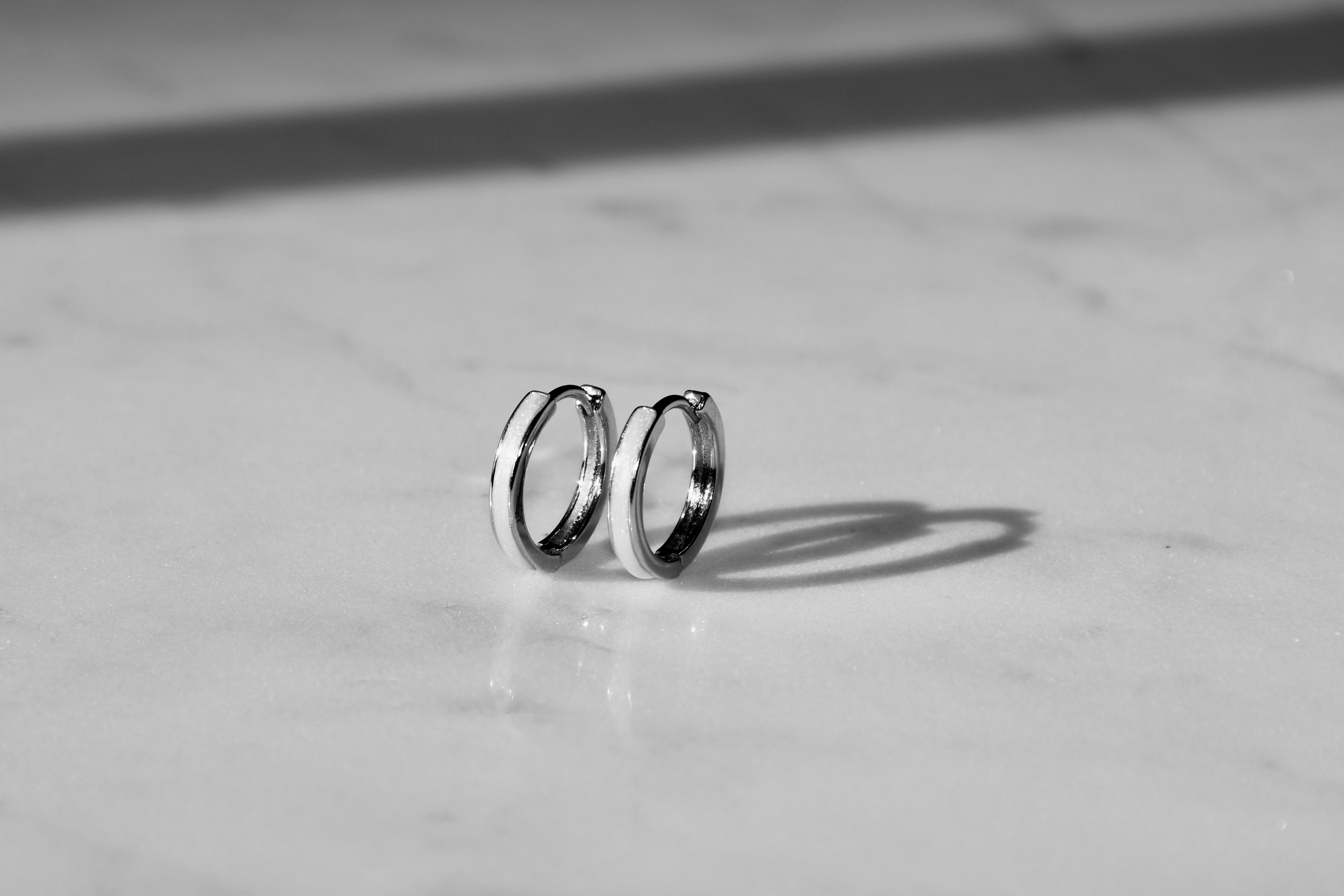 Classic Silver Shimmer Hoops