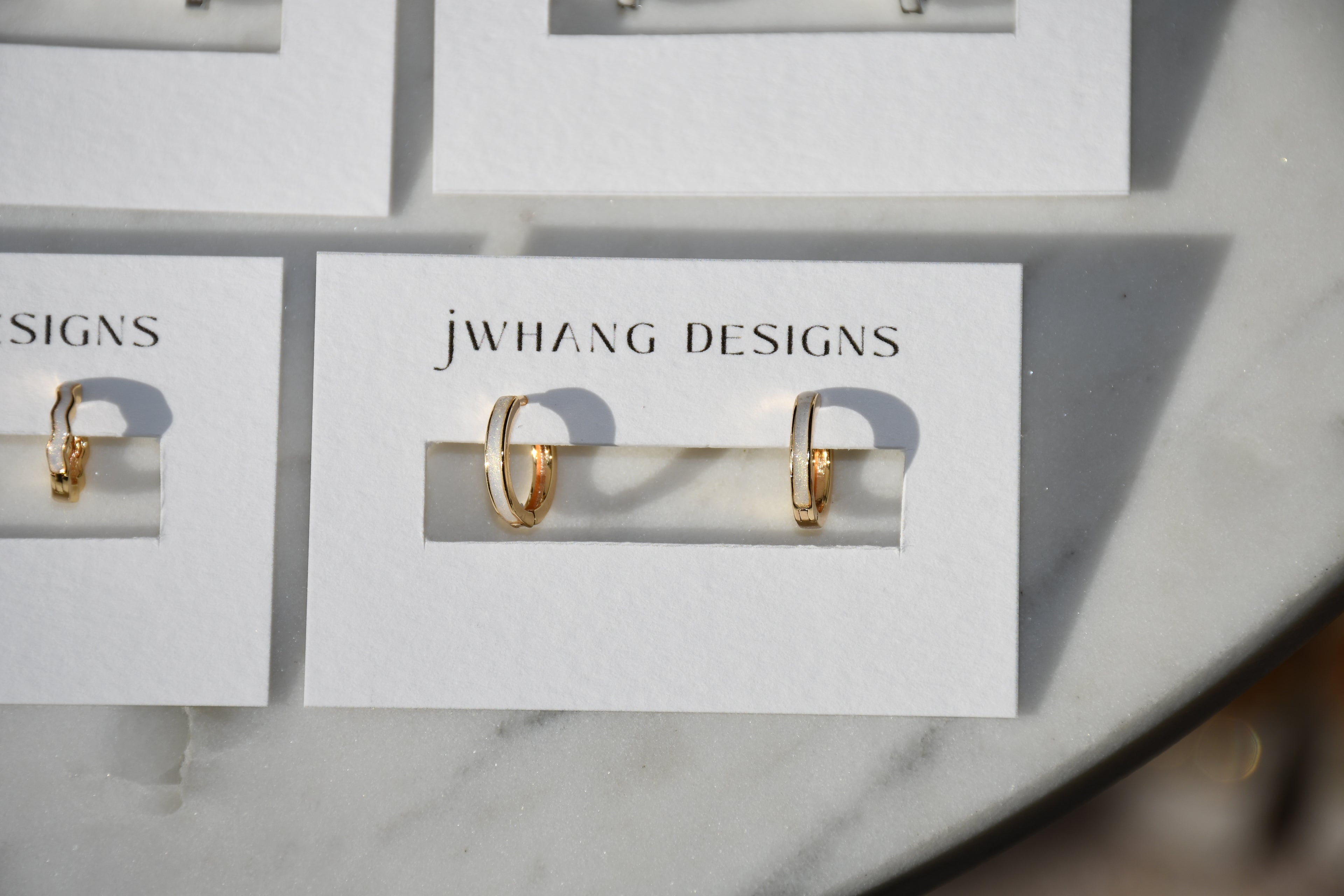 Classic Gold Shimmer Hoops