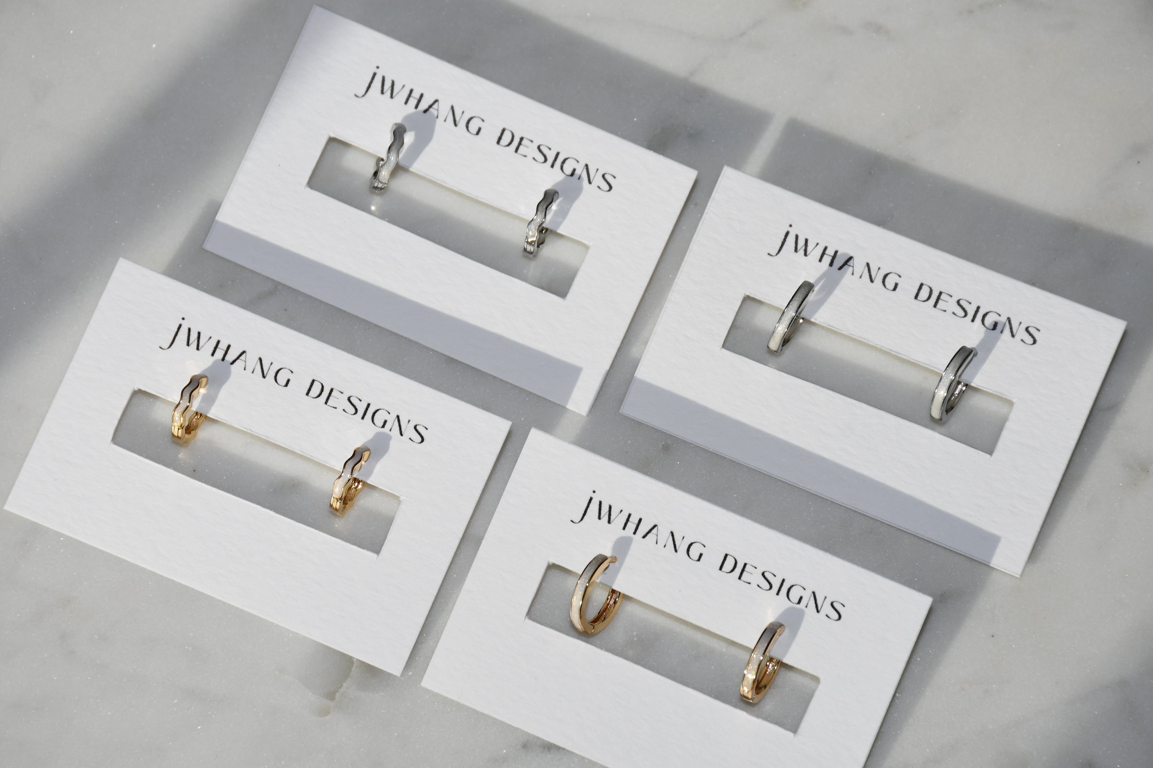 Classic Silver Shimmer Hoops