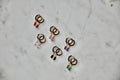 Small Crystal Baguette Hoops