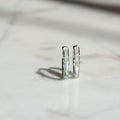 Silver Marble Clay Huggies