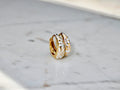 Gold Hand-Painted Taper Hoops