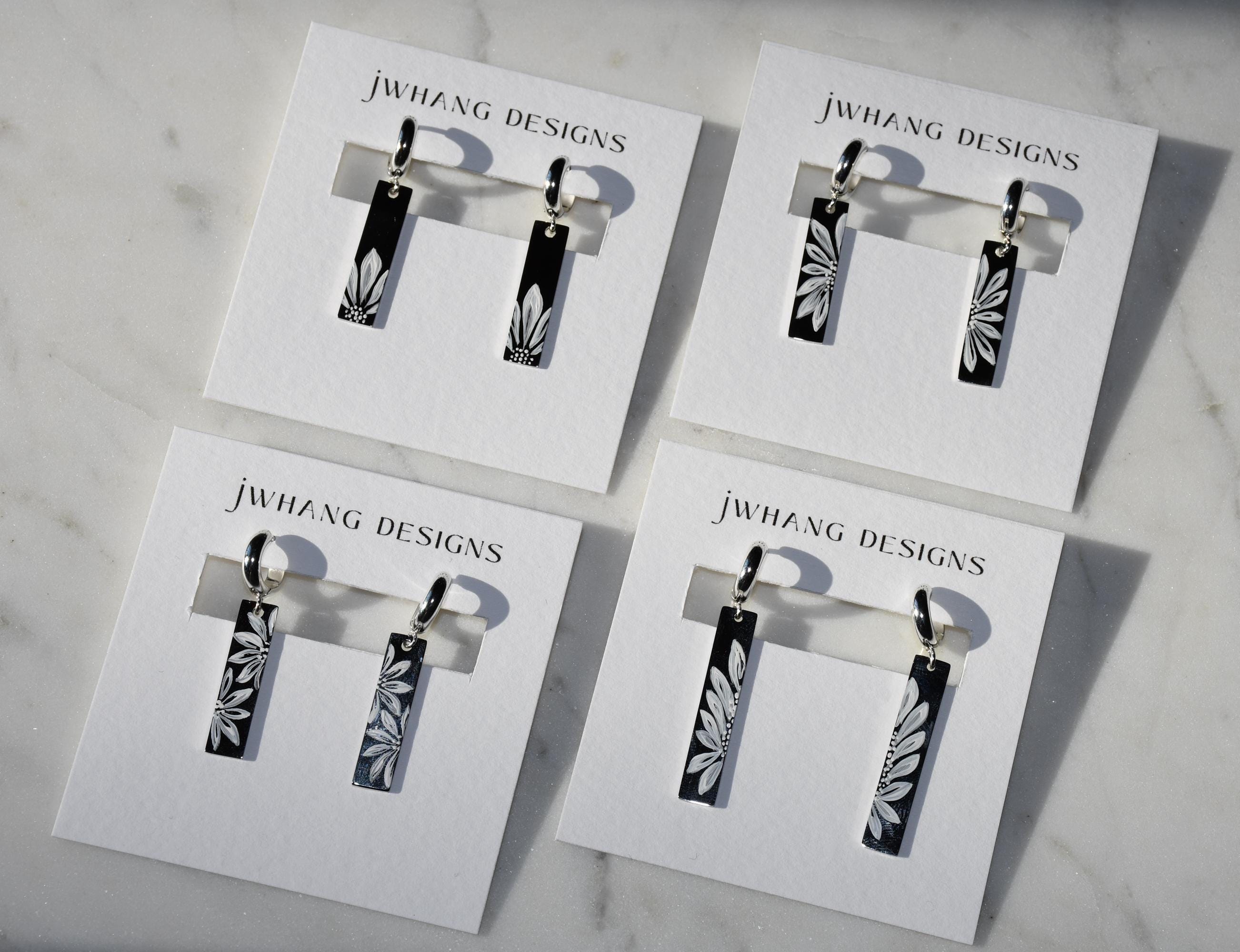 Stainless Steel Hand-Painted Bar Hoops