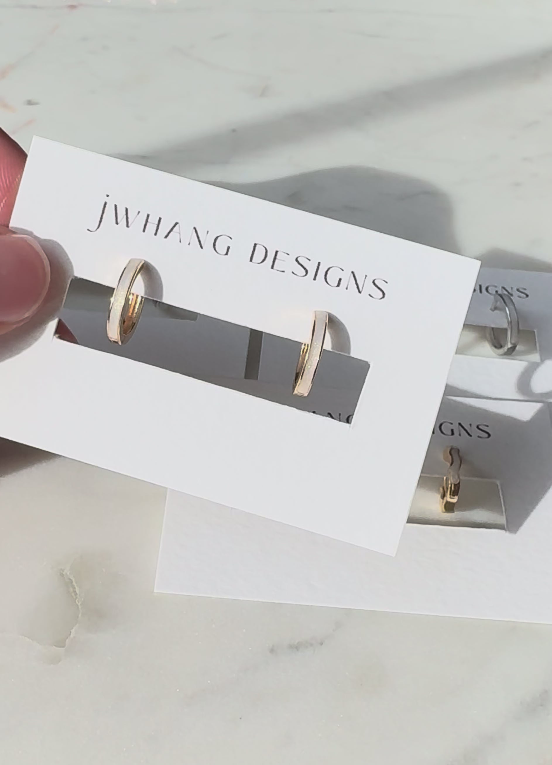 Classic Gold Shimmer Hoops